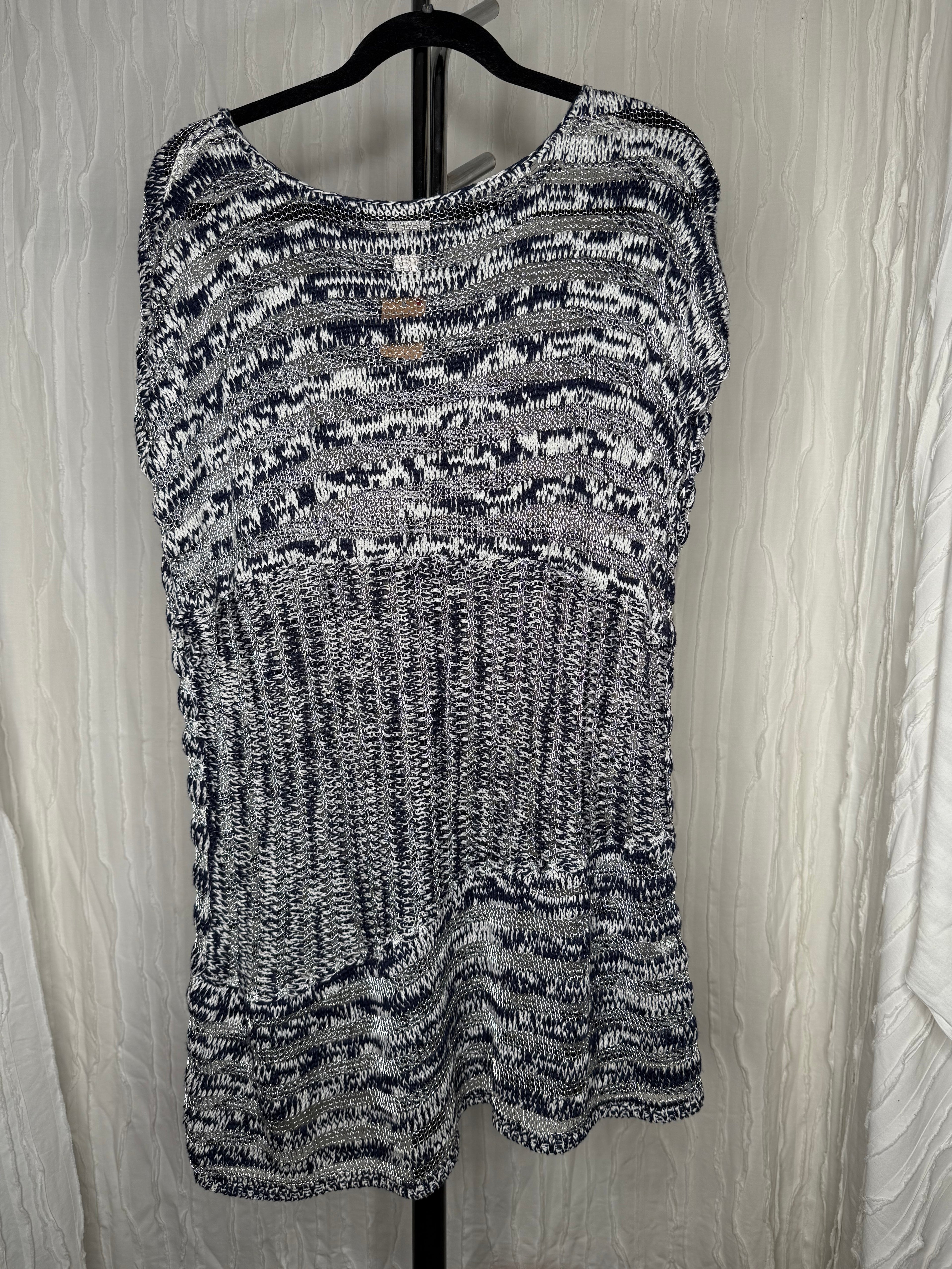 Blusa Azul y Blanco. Marca Chico's