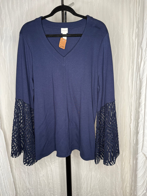 Blusa Azul marino. Marca Chico's
